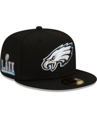 Lids Philadelphia Eagles New Era Patch Up Super Bowl LII 59FIFTY Fitted Hat  - Black