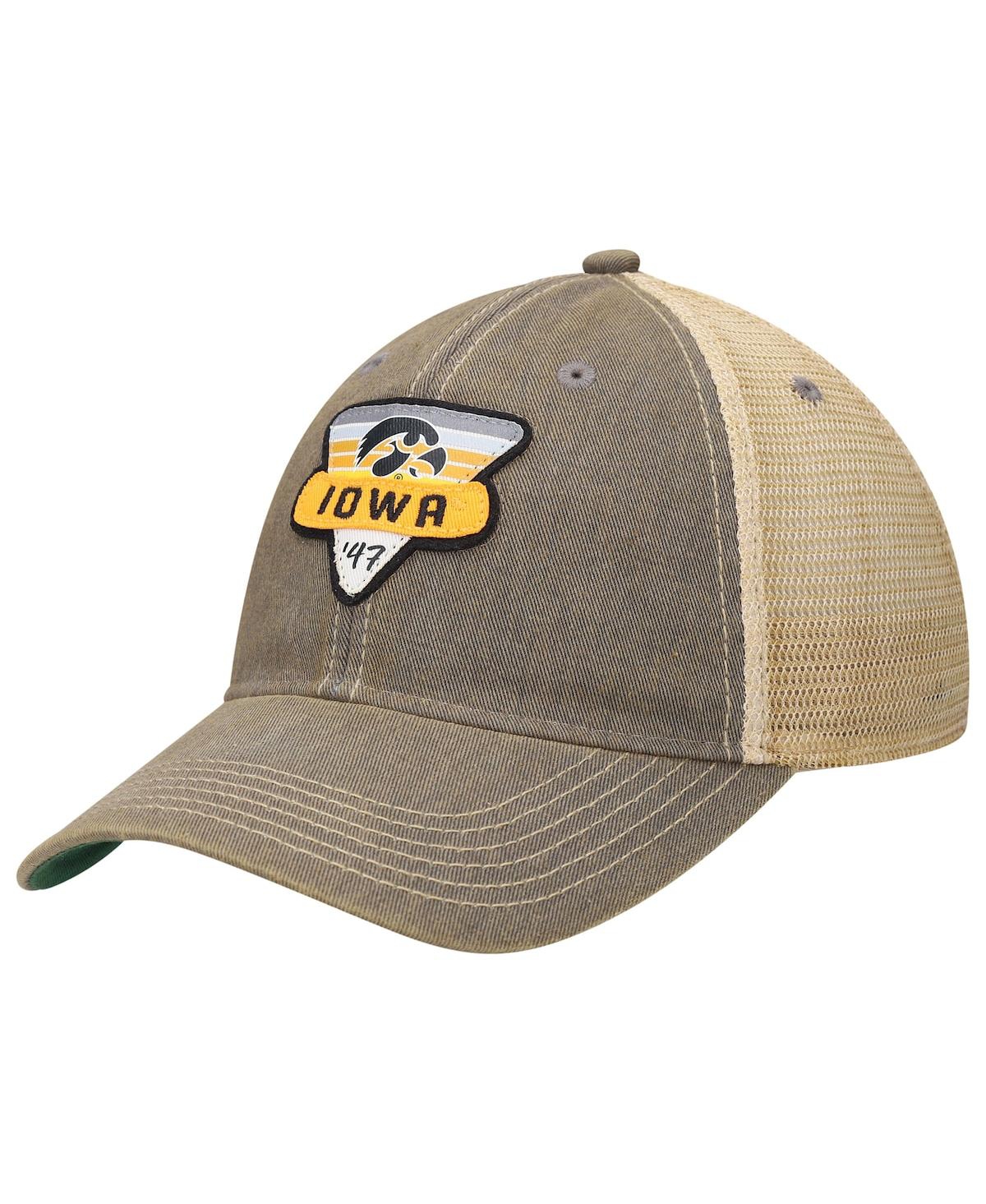 Men's Gray Iowa Hawkeyes Legacy Point Old Favorite Trucker Snapback Hat - Gray