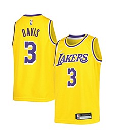 Youth Boys Anthony Davis Gold Los Angeles Lakers 2021/22 Diamond Swingman Jersey - Icon Edition
