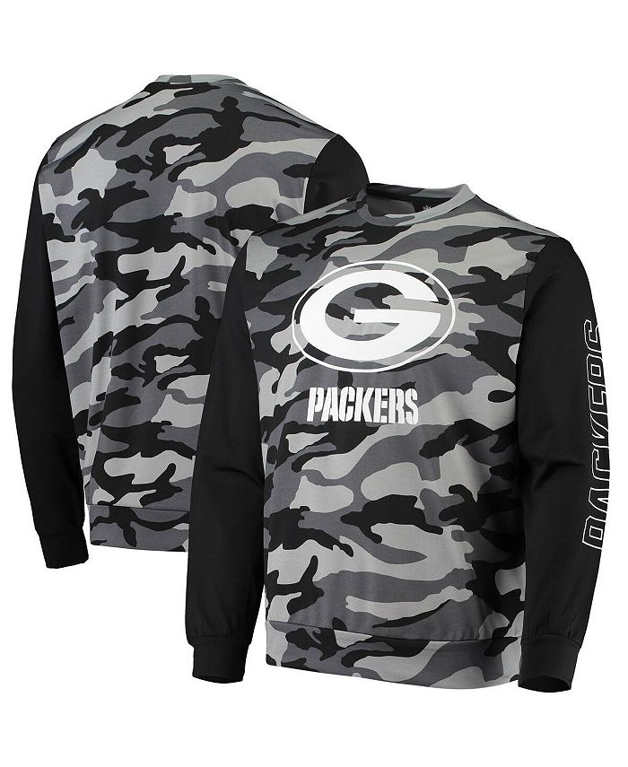 FOCO Men's Black Green Bay Packers Camo Long Sleeve T-shirt - Macy's