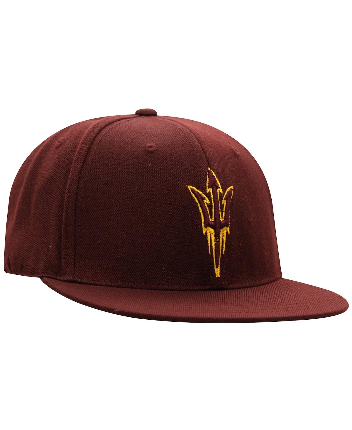 Men's Top of the WorldArizona State Sun Devils Team Color Fitted Hat - Maroon