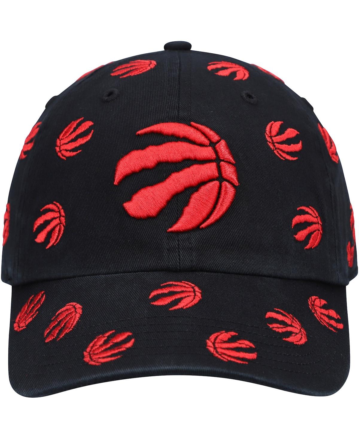 Men's '47Toronto Raptors Confetti Cleanup Adjustable Hat - Black