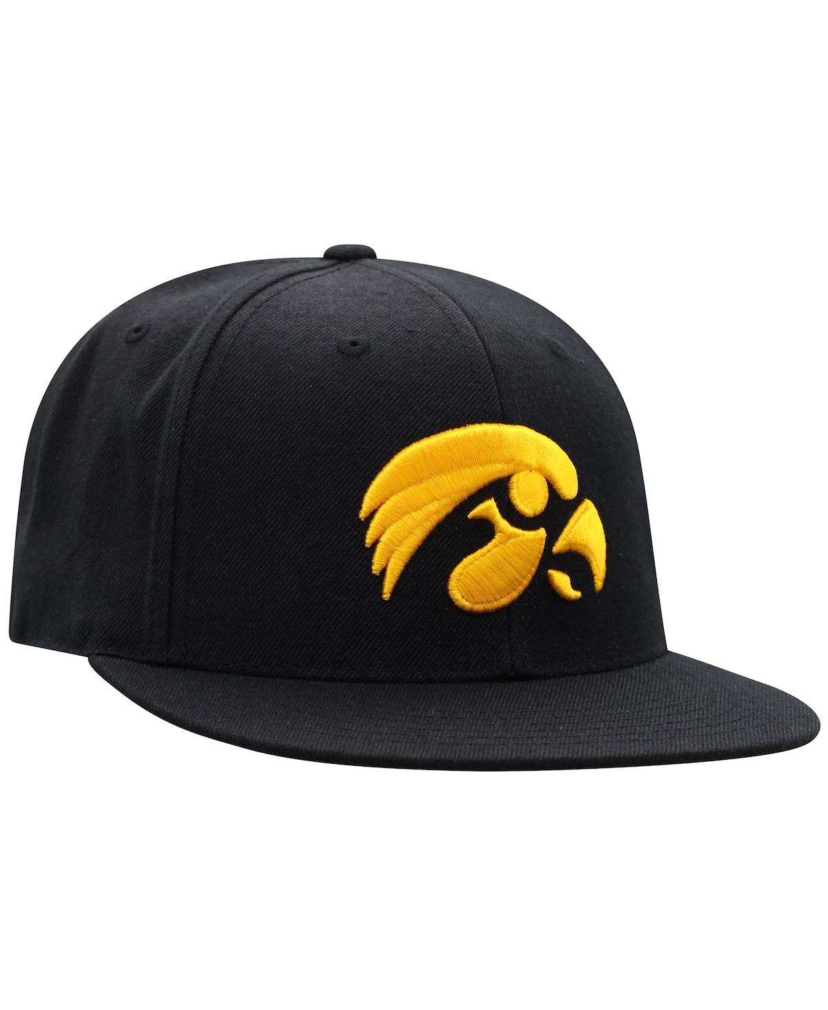 Men's Top of the WorldIowa Hawkeyes Team Color Fitted Hat - Black