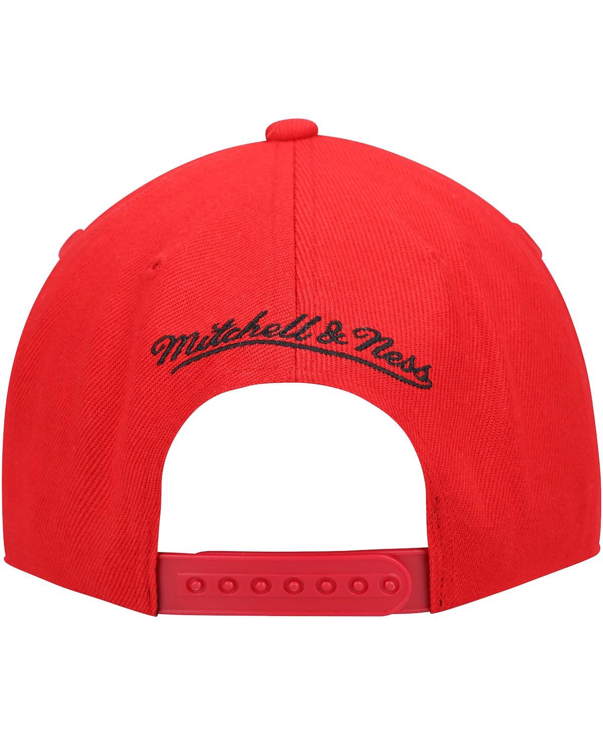 Men's Mitchell & NessPhiladelphia 76ers Hardwood Classics Tonal Snapback Hat - Red
