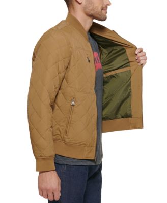 levi's men's diamond quilted bomber jacket