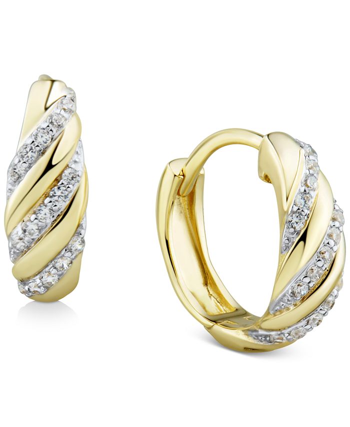 Macy's small on sale gold hoop earrings