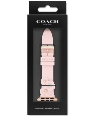 COACH Women's Tea Rose Blush Rubber 38 