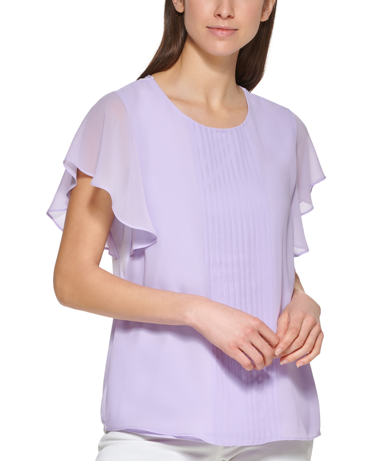 calvin klein flutter sleeve