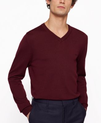 hugo boss sweater red