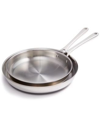 Stainless Steel 10 & 12 Open Fry Pan, Set of 2, Created for Macy's