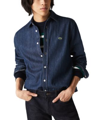 lacoste denim shirt