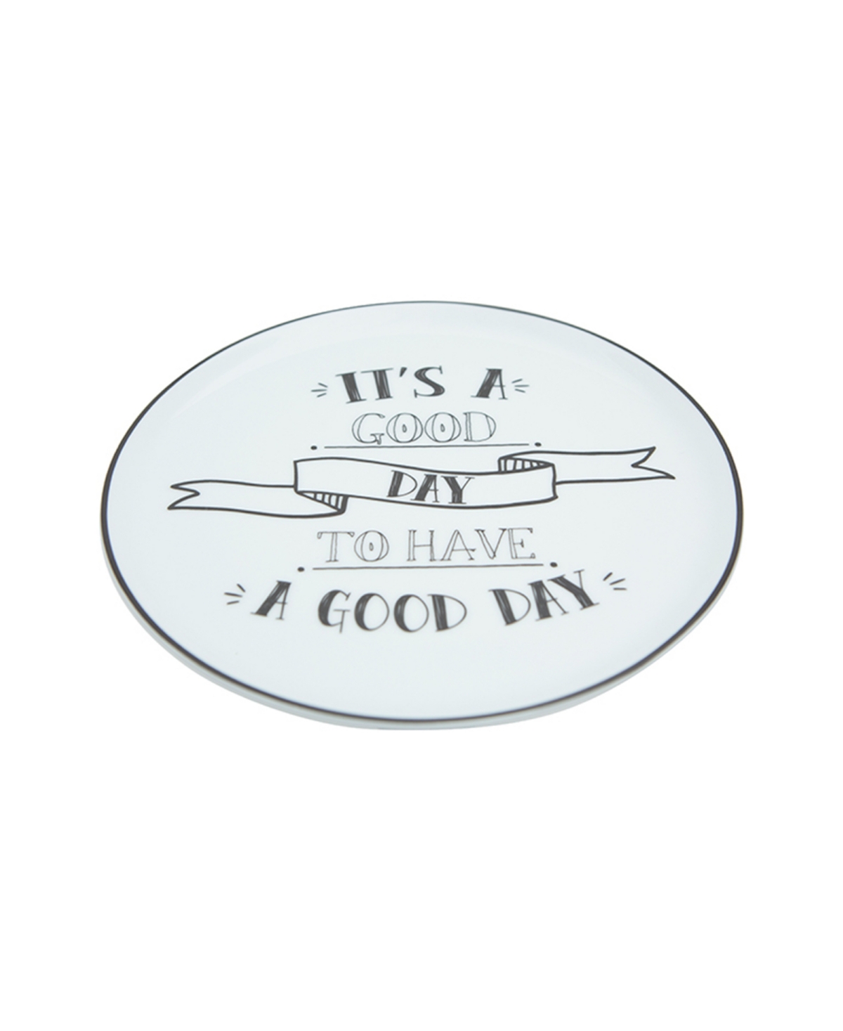 Be Happy 4-Piece Cake Plate Set