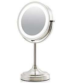 7" Dual Sided Tabletop Makeup Mirror with LED