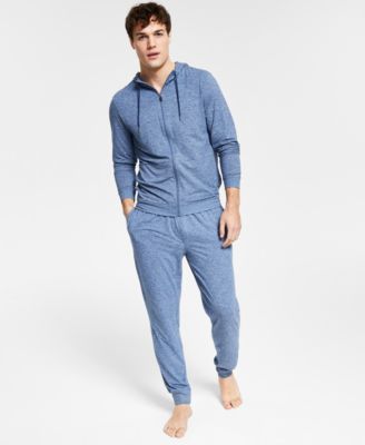 Drawstring Tech Pants Pajama Set 