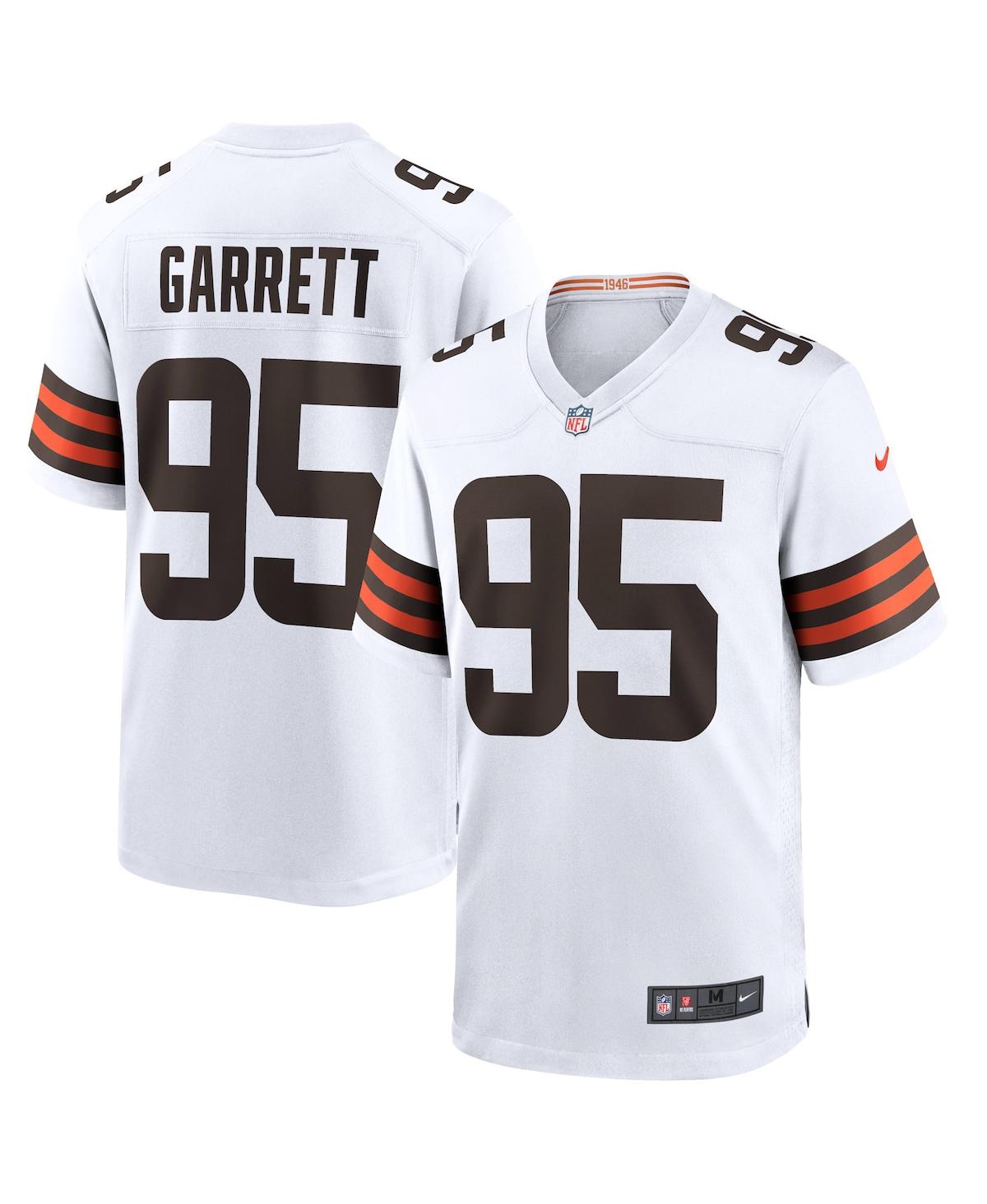 Men's Nike Myles Garrett White Cleveland Browns Player Game Jersey