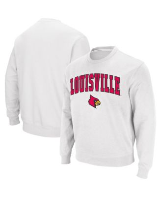 Men's Charcoal Louisville Cardinals Arch & Logo Full-Zip Hoodie