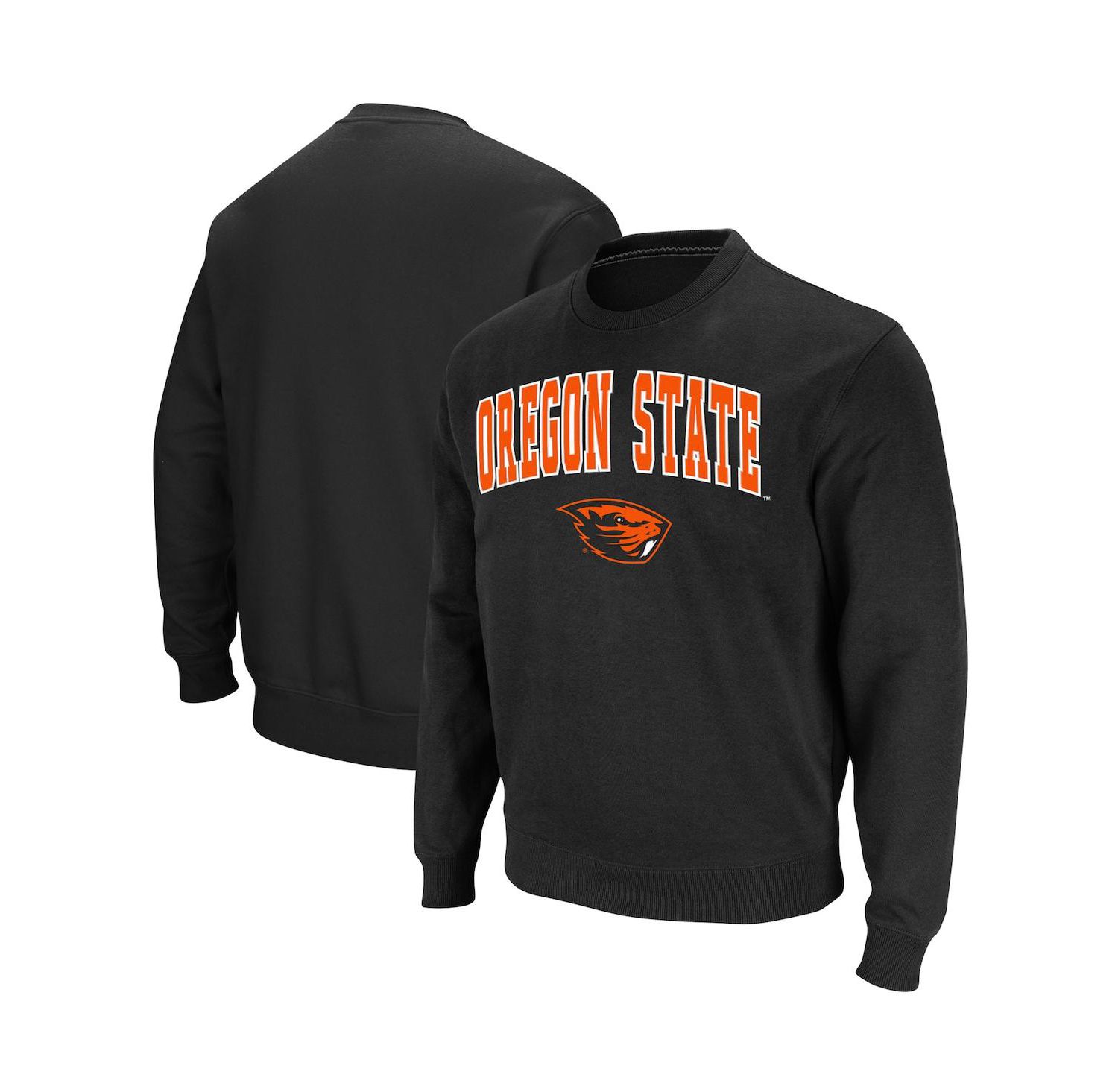 Men's Oregon State Beavers Arch & Logo Tackle Twill Pullover Sweatshirt