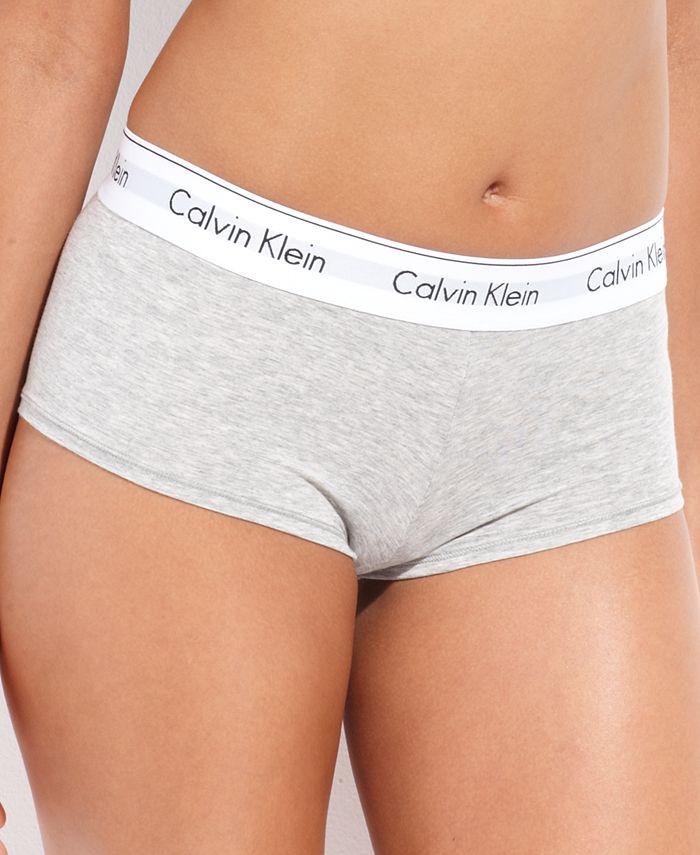 Calvin Klein Logo Boyshort Underwear F3788 - Macy\'s