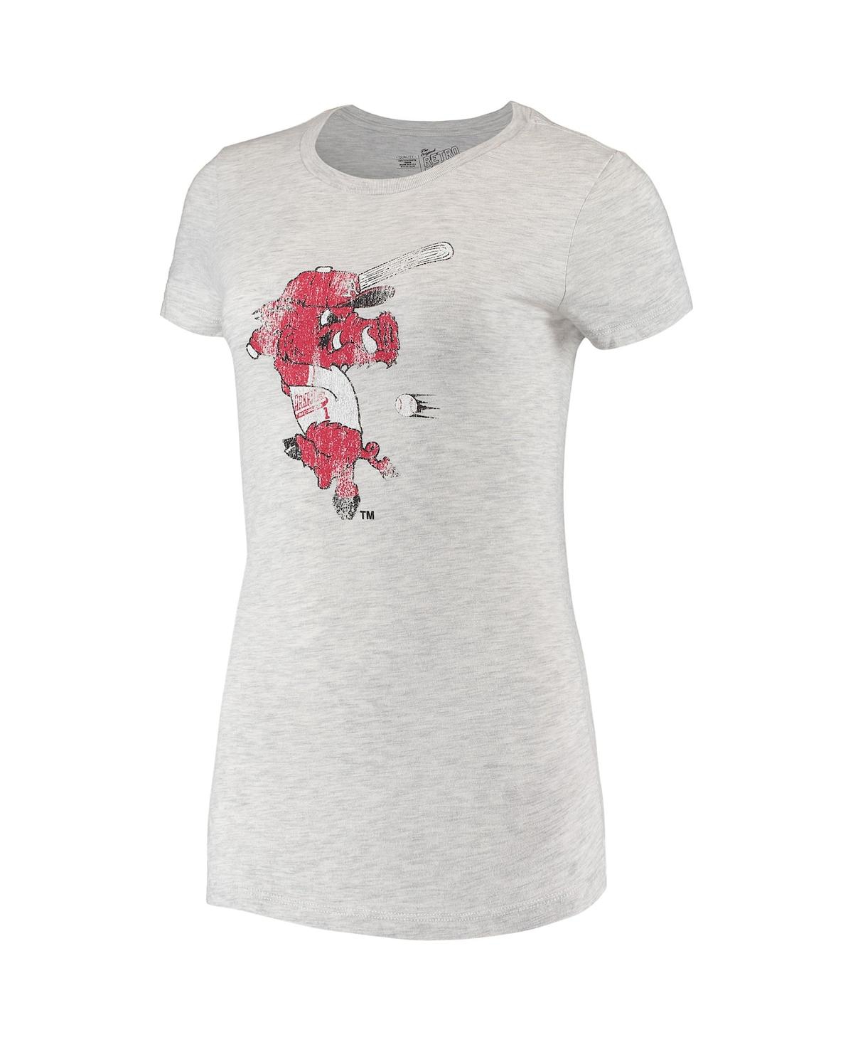 Women's Original Retro BrandArkansas Razorbacks Tri-Blend T-shirt - Gray