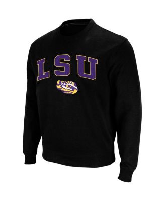 Men's LSU Tigers Arch & Logo Crew Neck Sweatshirt