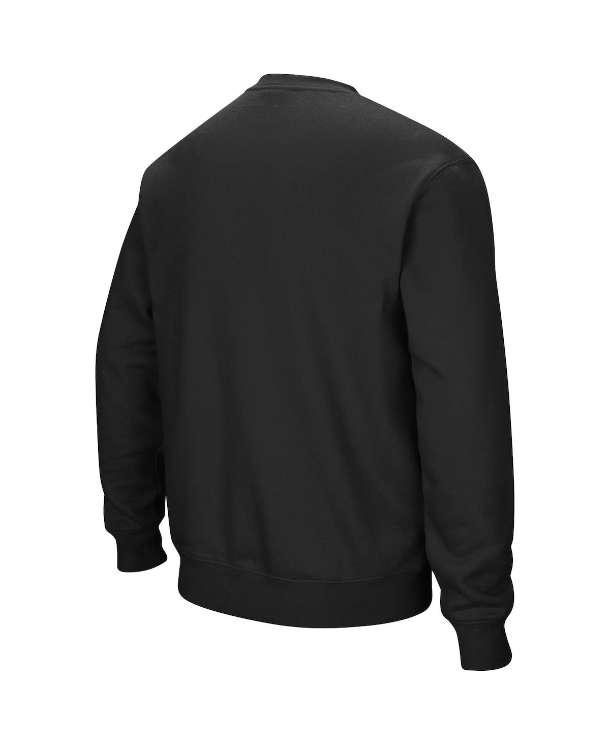 Colosseum Men's Harvard Crimson Team Arch & Logo Tackle Twill Pullover Sweatshirt In Gray
