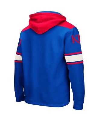 Men's Royal Kansas Jayhawks 2.0 Lace-Up Pullover Hoodie