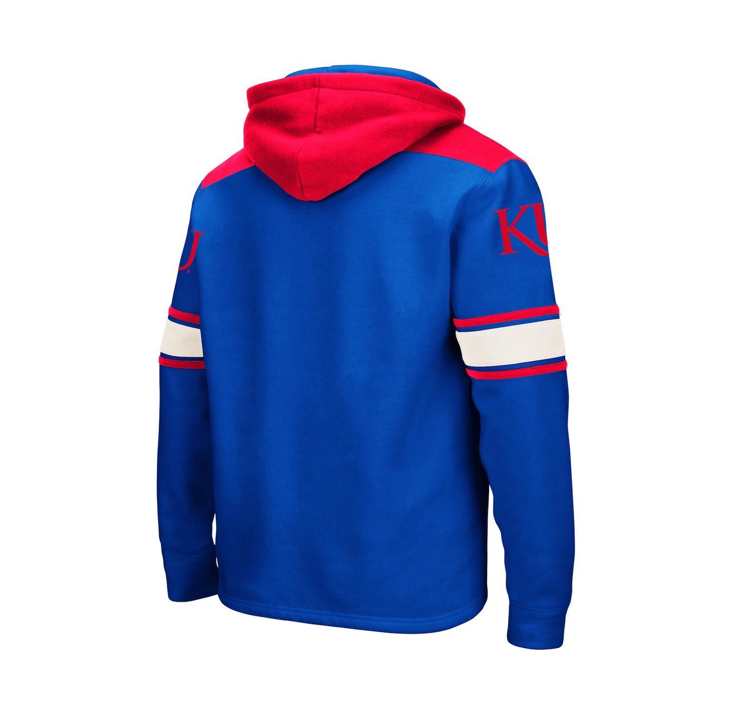 Men's Royal Kansas Jayhawks 2.0 Lace-Up Pullover Hoodie