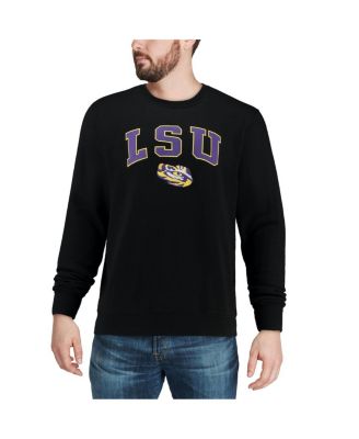 Men's LSU Tigers Arch & Logo Crew Neck Sweatshirt