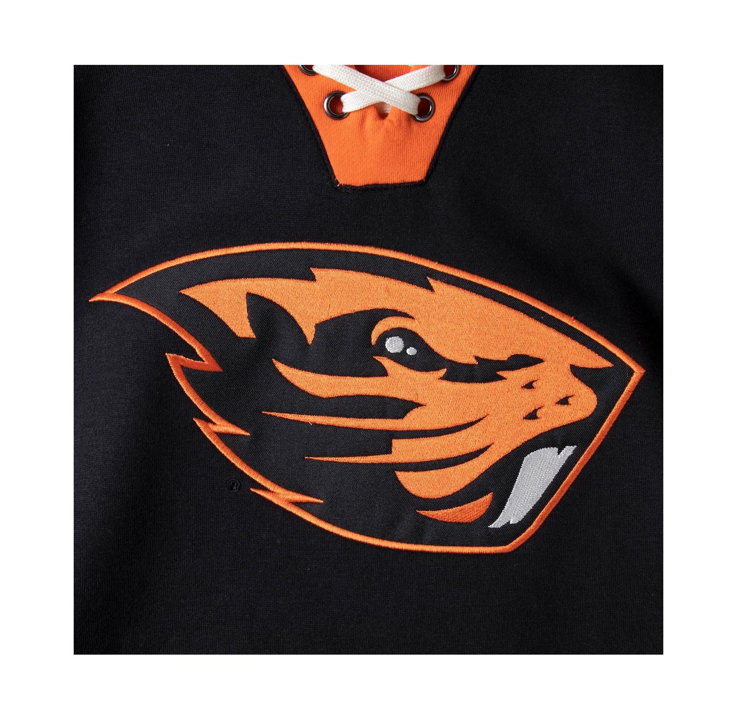 Men's Black Oregon State Beavers 2.0 Lace-Up Hoodie