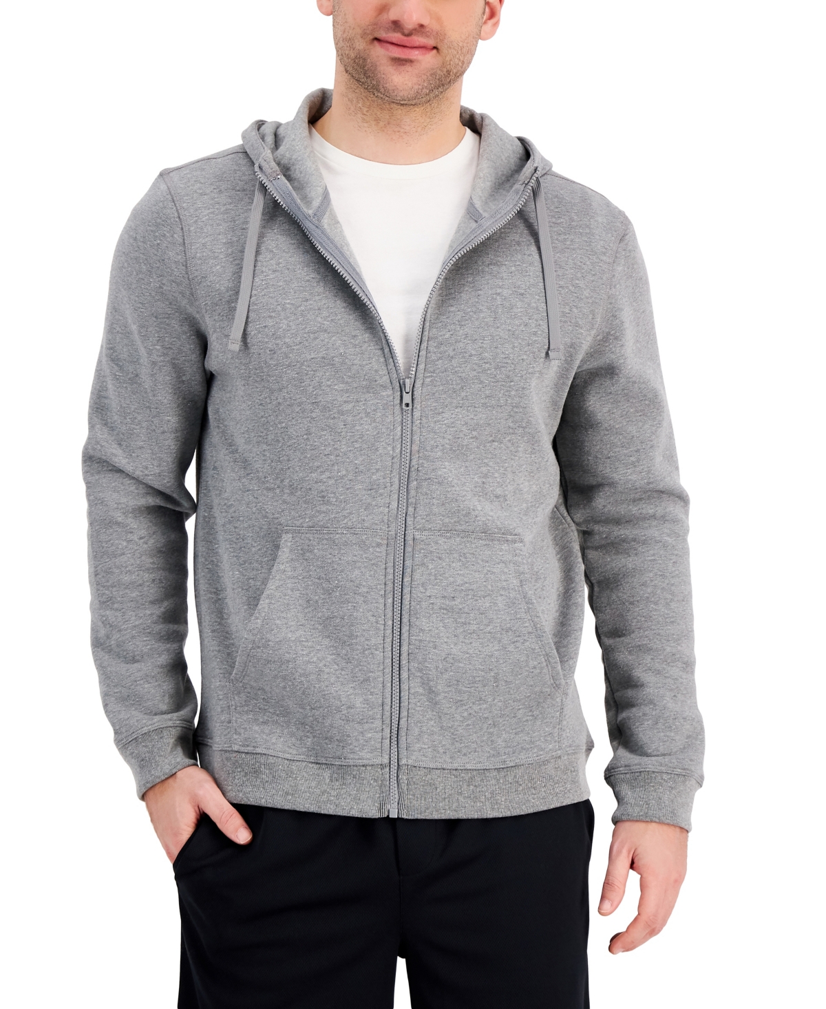 Id Ideology Men s Regular Fit Solid Full Zip Hoodie Created for