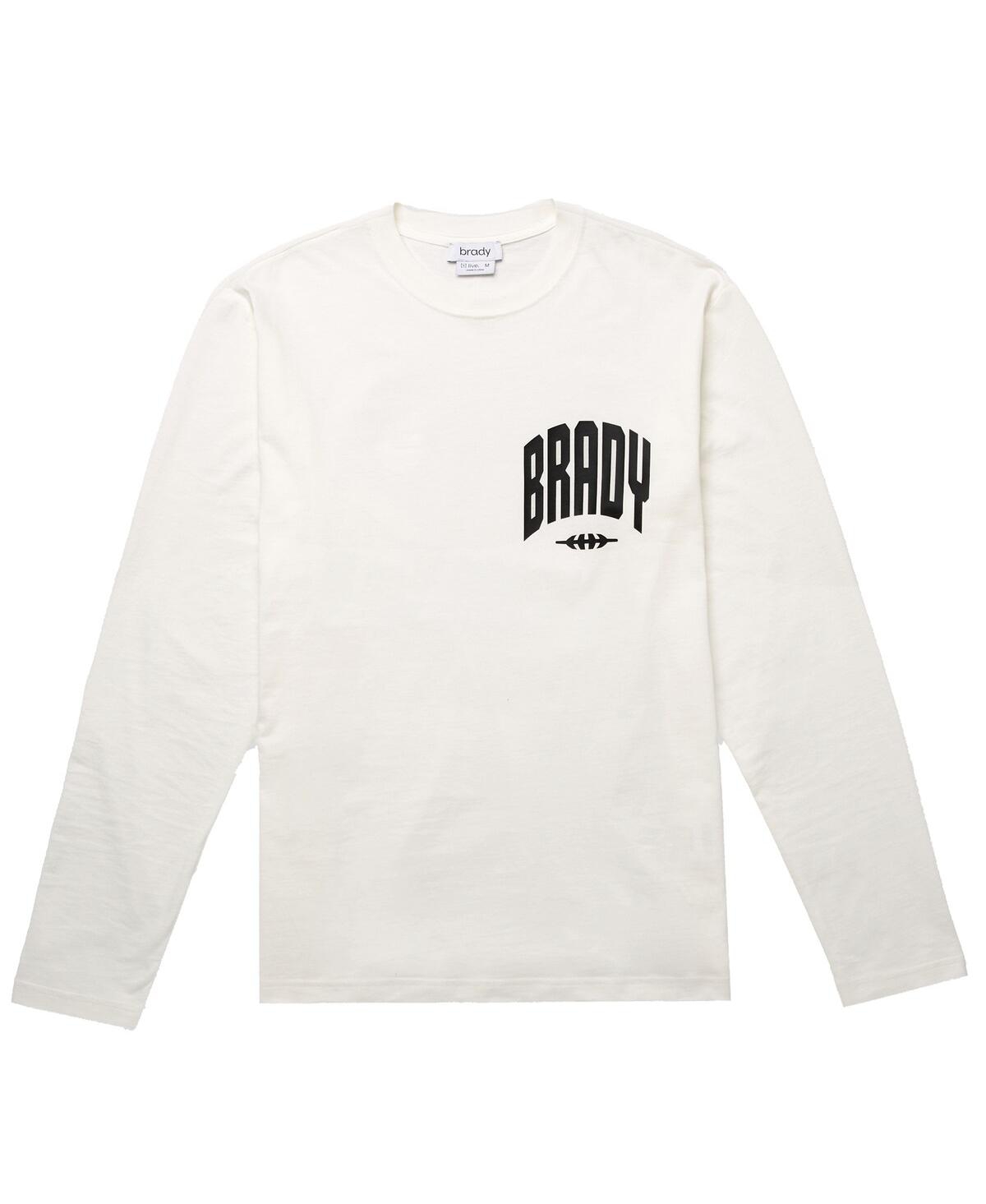 Men's Brady White Varsity Long Sleeve T-shirt - White