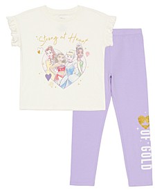 Toddler Girls Strong at Heart Top and Leggings 2-Piece Set