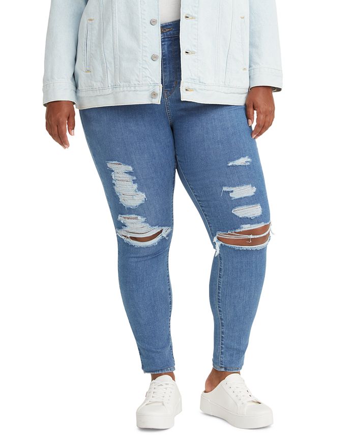 Levi's Trendy Plus Size 720 High-Rise Super Skinny Jeans & Reviews - Jeans  - Plus Sizes - Macy's