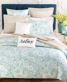 Azure Paisley Comforter Sets, Created for Macy's