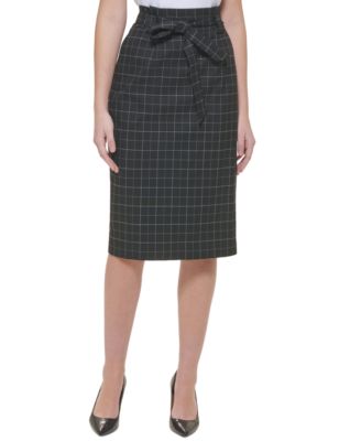 calvin klein plaid skirt