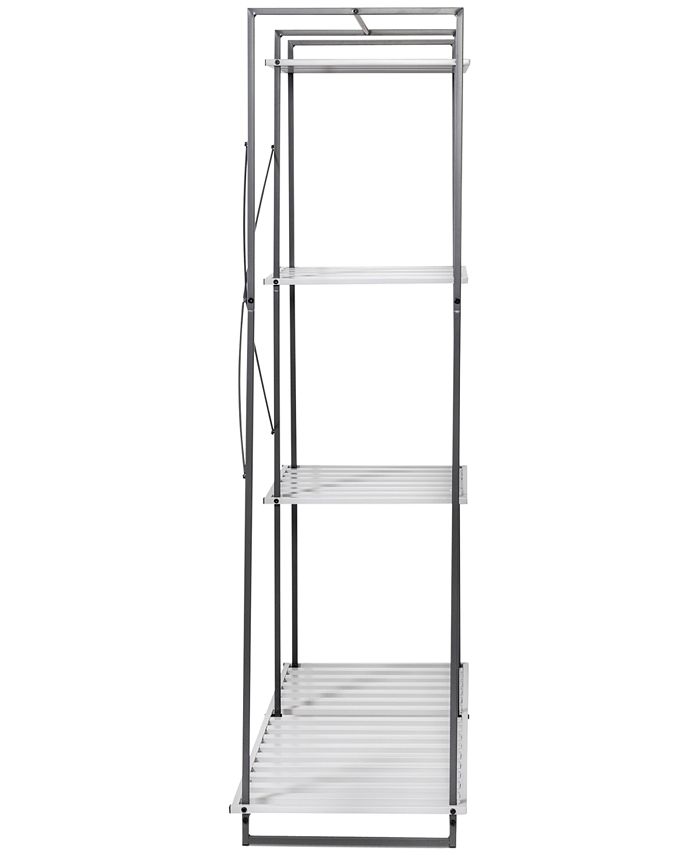 Honey Can Do Freestanding Metal Open Closet Wardrobe Macy's