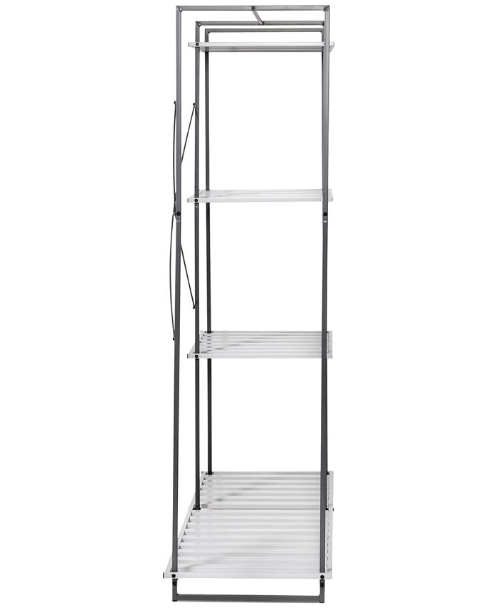 Honey Can Do Freestanding Metal Open Closet Wardrobe - Macy's