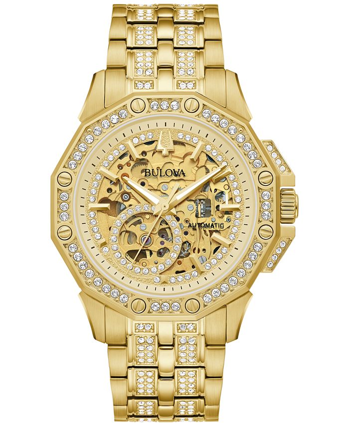 Bulova automatic gold watch sale