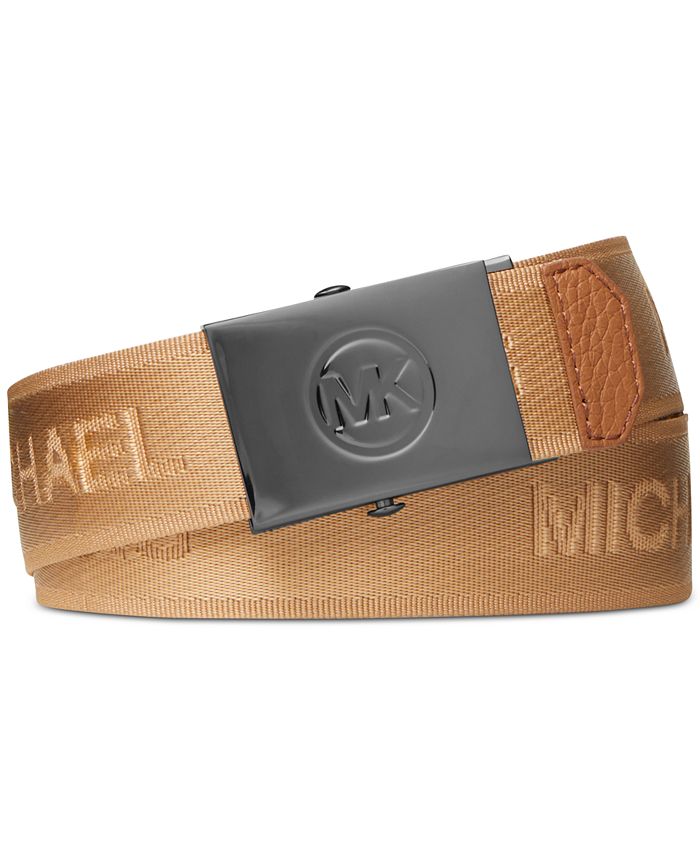 Michael Kors Men's Logo Tape Slider Belt & Reviews - All Accessories ...