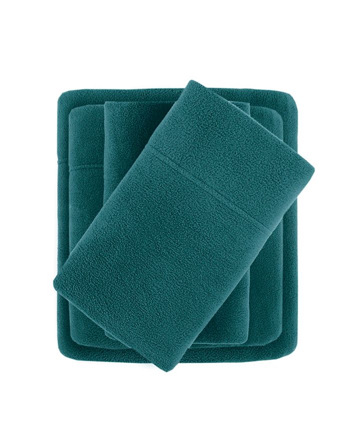 Sleep Philosophy Micro Fleece Queen Sheet Set 4 Piece Macy s