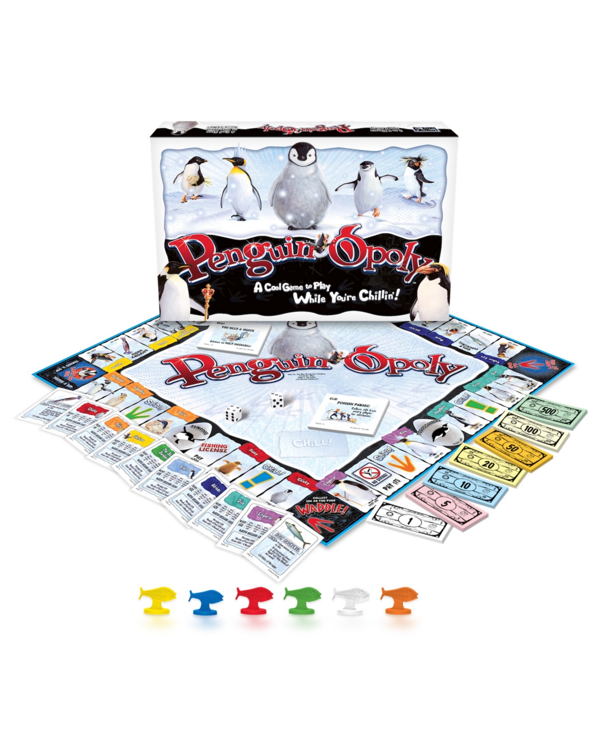 Late For The Sky Penguin-opoly Board Game In Multi