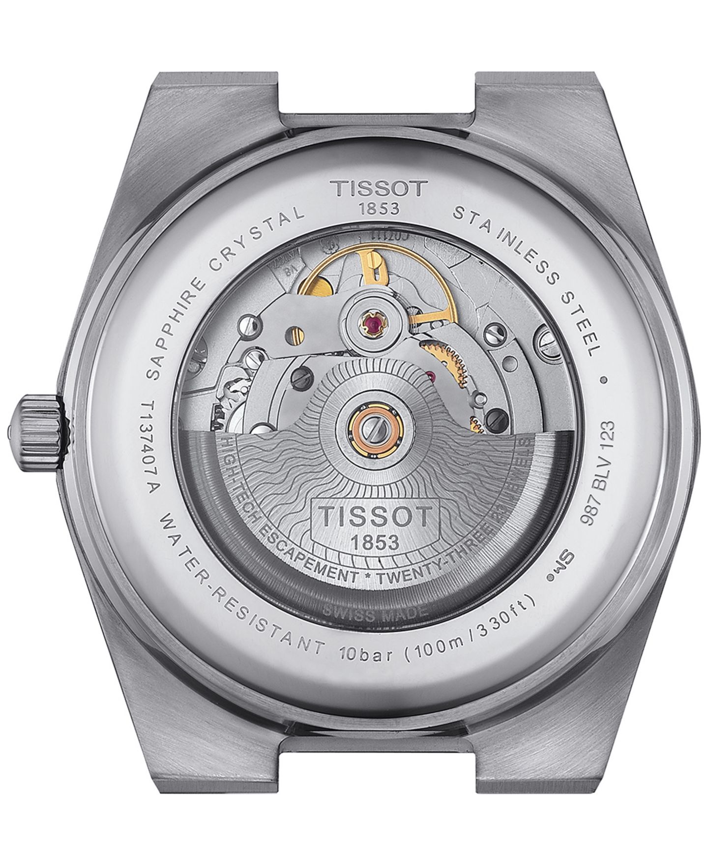 Мужские часы Tissot PRX Powermatic 80 Automatic Stainless Steel Bracelet Watch 40mm — фото 2