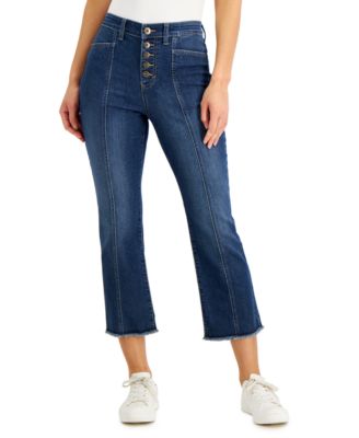 Style Co Petite Button-Fly Kick Flare Jeans, Created for Macy's