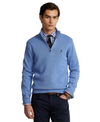 Cotton Quarter-zip Sweater