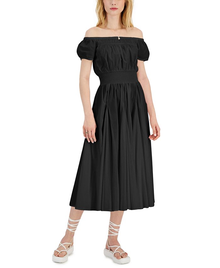 Macy's off shop the shoulder dress