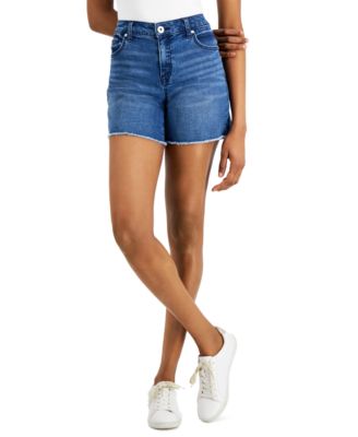 Distressed Frayed-Hem Shorts, Created 