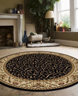 CLOSEOUT! KM Home Pesaro 1599 5'3" x 5'3" Round Area Rug