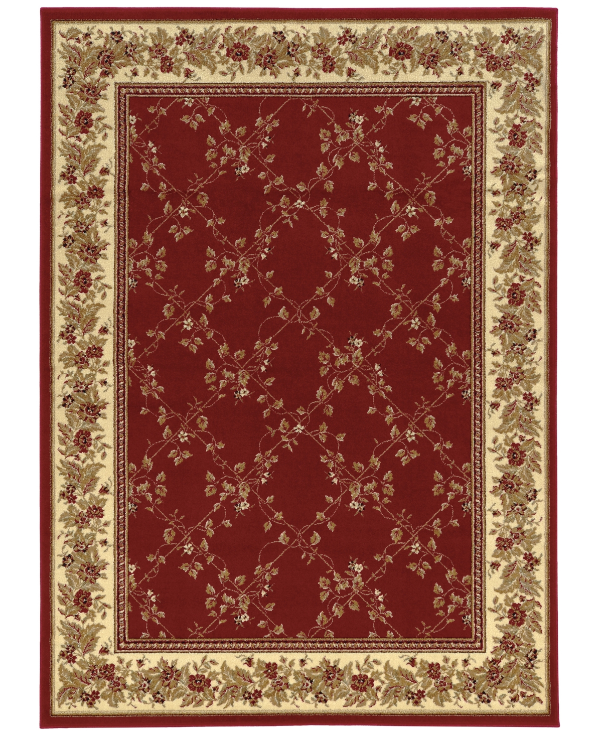Km Home Closeout! Pesaro 1590 5'5" X 7'7" Area Rug In Red