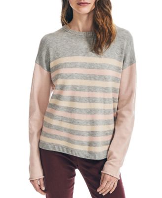 Striped Colorblock Sweater 