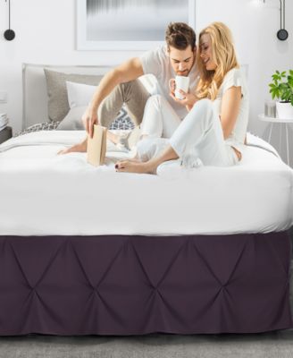 Bedding 14" Tailored Pinch Pleated Bedskirt, Full